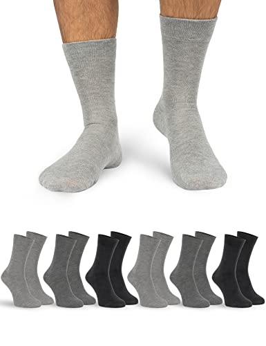 OCERA Bambus Socken Herren & Socken Damen - 6 oder 12 Paar - Atmungsaktive Herren Socken & Damen Socken aus Bambusfasern - Geruchshemmende Anti Schweiß Socken Herren & Damen - 39/42 von OCERA