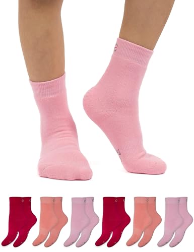 OCERA 6 Paar Thermo Socken für Kinder im Farbmix - Beerentöne 35/38 von OCERA