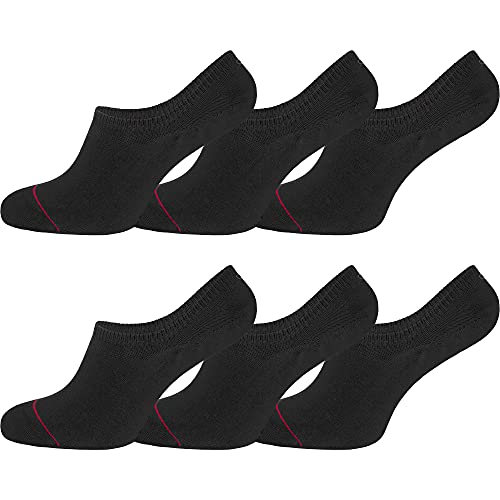 OCERA 6x Just Simple Füßlinge Unisex für Damen und Herren in klassischem Schwarz in Gr. 47-50 von OCERA