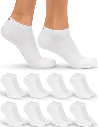 OCERA Sneaker Socken Damen - 8 Paar - Bequeme Sneakersocken in vielen Farben & Mustern - Komfortable Damen Socken Sneaker - Damen Socken hautfreundlich & weich - Baumwoll Sneaker Socken Damen 39-42 von OCERA