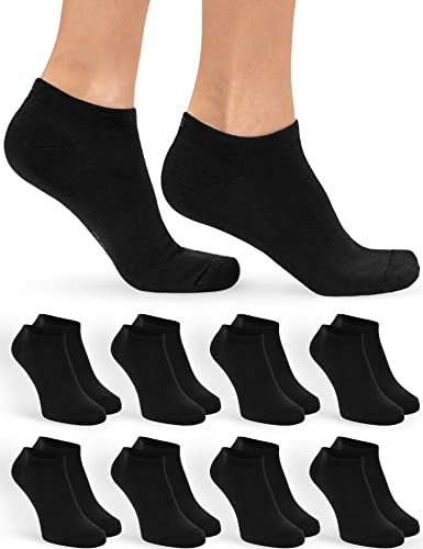 OCERA Sneaker Socken Damen - 8 Paar - Bequeme Sneakersocken in vielen Farben & Mustern - Komfortable Damen Socken Sneaker - Damen Socken hautfreundlich & weich - Baumwoll Sneaker Socken Damen 35-38 von OCERA