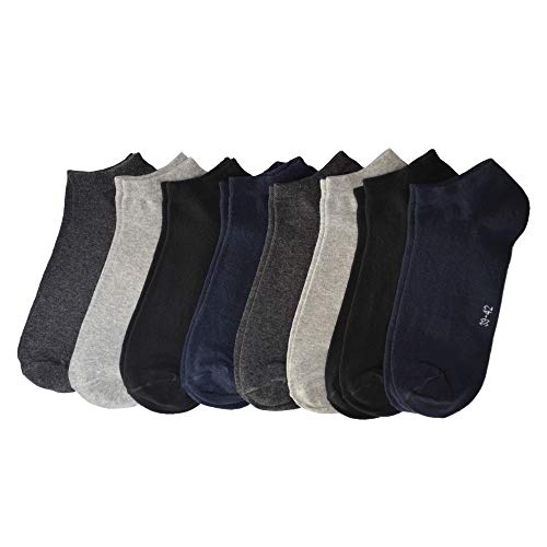 OCERA 8 Paar Sneaker Socken für Herren im Farbenmix mit Schwarz, Grau, Weiß, Dunkelblau Gr. 43/46 OCERA 8 Paar Sneaker Socken für Herren im Farbenmix mit Schwarz, Grau, Weiß, Dunkelblau Gr. 43/46 von OCERA
