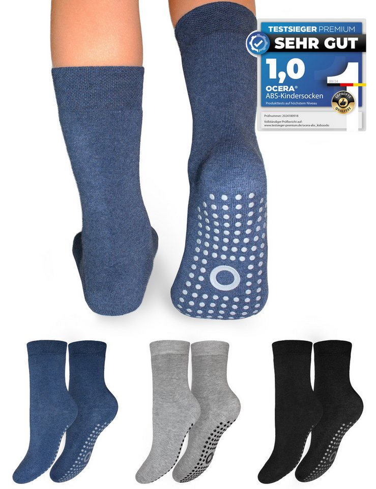 OCERA ABS-Socken OCERA Kinder Stoppersocken mit ABS - für Mädchen und Jungen (3-Paar) von OCERA