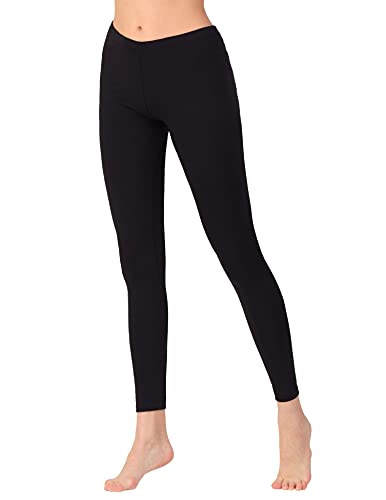 OCERA Damen Leggings Lang aus atmungsaktiver Viskose Schwarz Gr. M (40/42) von OCERA