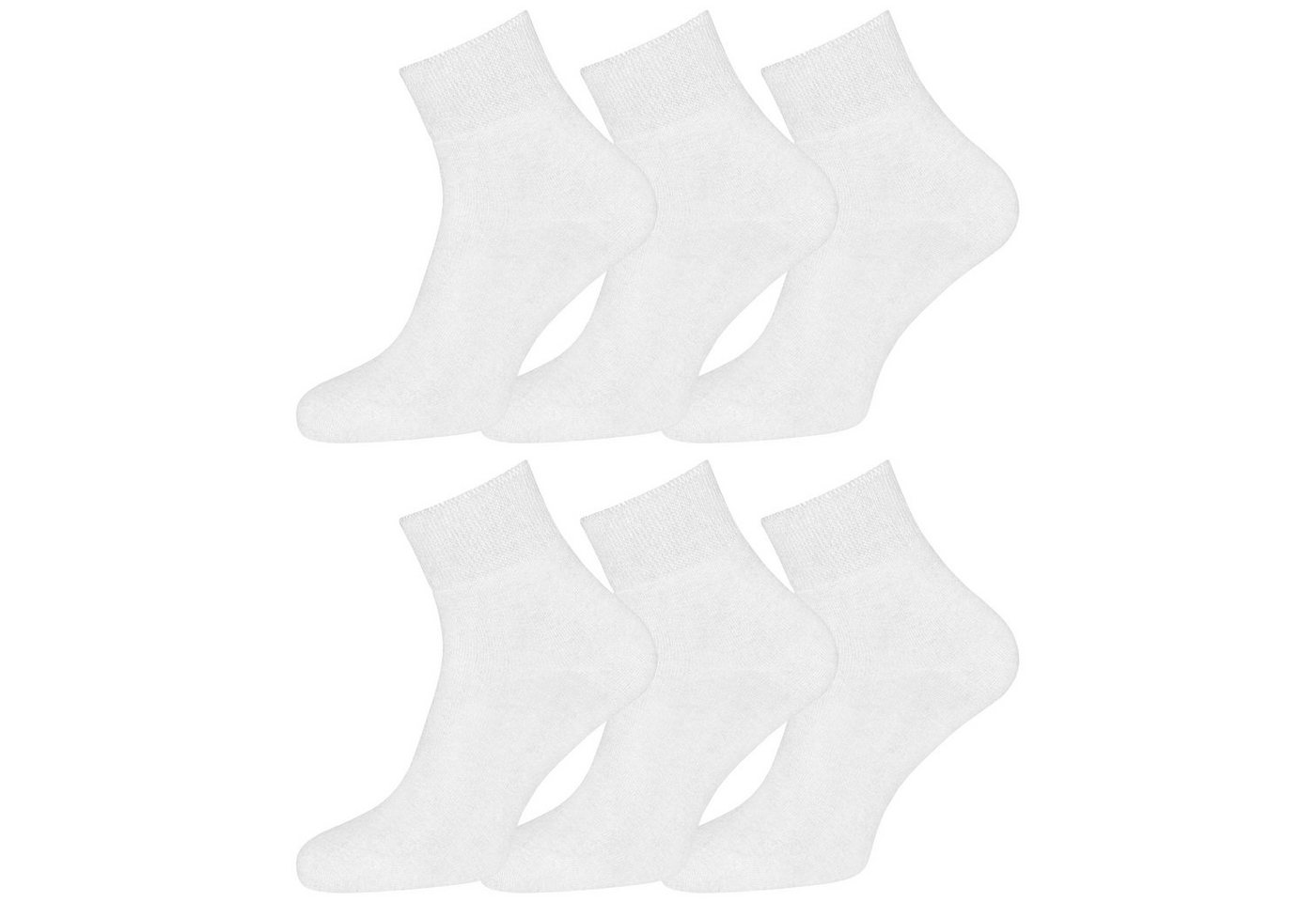 OCERA Diabetikersocken 6x Socken Kurzschaft Unisex für Diabetiker geeignet und ohne Gummibund von OCERA