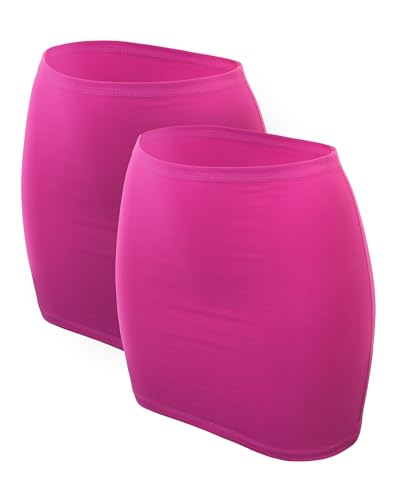 OCERA MULTI-TUBE für Damen, vielseitiger Nierenwärmer, Minirock oder Bandeau Top, FUCHSIA - XL/XXL in 2er Pack von OCERA