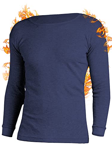 OCERA Thermo Unterhemd für Herren, Winter Thermounterwäsche Baumwolle - Marine-M von OCERA