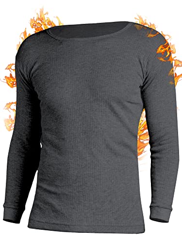 OCERA Thermo Unterhemd für Herren Thermounterwäsche Baumwolle - dunkelgrau - 4XL von OCERA