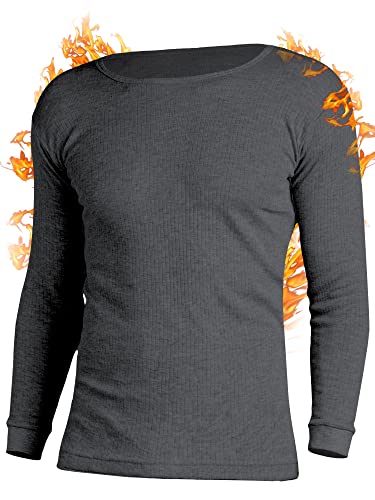 OCERA Thermo Unterhemd für Herren Thermounterwäsche Baumwolle - dunkelgrau - L von OCERA