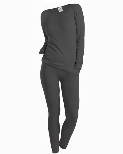 OCERA Thermo Unterwäschen Set für Damen, Warme Thermounterwäsche aus für den Winter, zum Wandern oder zuhause, warme angeraute Innenseite anthrazit - M OCERA Thermo Unterwäschen Set für Damen, Warme Thermounterwäsche aus für den Winter, zum Wandern oder zuhause, warme angeraute Innenseite anthrazit - M von OCERA