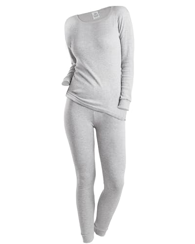 OCERA Thermo Unterwäschen Set für Damen, Warme Thermounterwäsche aus für den Winter, zum Wandern oder zuhause, warme angeraute Innenseite - hellgrau - XL OCERA Thermo Unterwäschen Set für Damen, Warme Thermounterwäsche aus für den Winter, zum Wandern oder zuhause, warme angeraute Innenseite - hellgrau - XL von OCERA