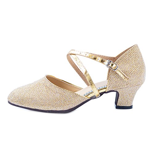 Damen Tanzschuhe Kittenheel Salsa Tango Ballsaal Latein Party Outdoor Gold 3,5CM Asiatisch 37/ EU 37 Damen Tanzschuhe Kittenheel Salsa Tango Ballsaal Latein Party Outdoor Gold 3,5CM Asiatisch 37/ EU 37 von OCHENTA