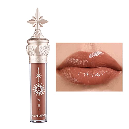 Getönter Lippenbalsam|Lippenstift|Lipgloss, wasserdichter langanhaltender Lippenstift für Lippenplumper Gloss und Make-up, flüssiger Blush Lip Tint Geschenk (#701 Honigbutter braun) von OCHILIMA