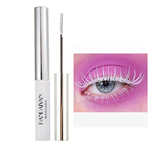 OCHILIMA 4D Mascara Bunte Faser Mascara Charming Langanhaltende Mascara, Dicke/Lange Wimpern Wasserdicht und Smudge-proof Augen Make-up (02# White) von OCHILIMA