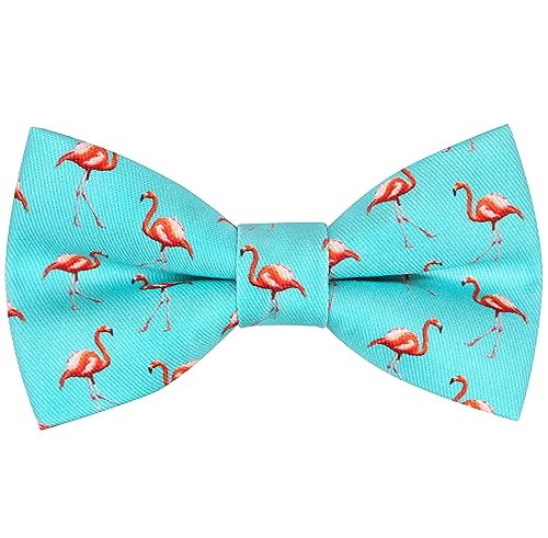 OCIA Mode Lustige Fliege Herren Muster Einstellbare Fliege für Hochzeit Party Jungen Smoking Pre Tied Fliege 4.52 in x 2.56 in / 11.5 cm x 6.5 cm (Flamingo-02) von OCIA