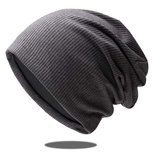 OCTERING® Beanie Mütze für Herren und Damen Slouch Long Beanie Baumwolle Elastisch Unisex von OCTERING