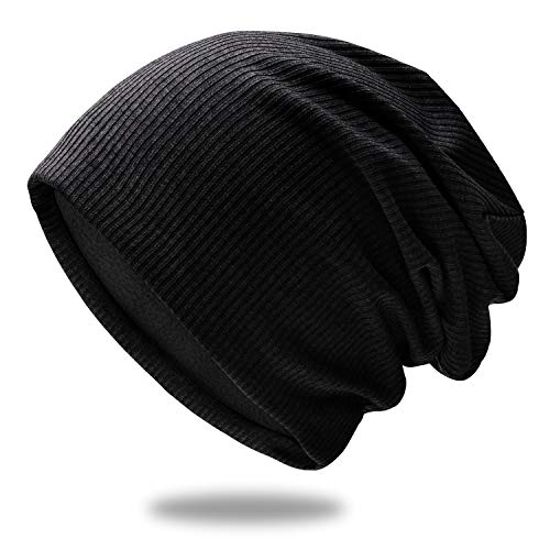 OCTERING® Slouch Beanie Mütze Baumwolle Elastisch Fleece-Futter Herren und Damen Unisex von OCTERING