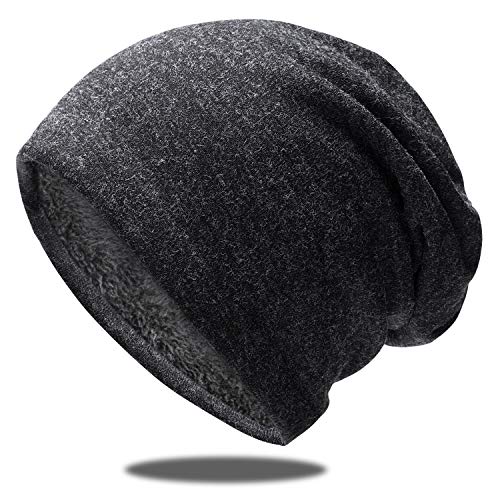 OCTERING Slouch Beanie Mütze Damen und Herren Baumwolle Elastisch Fleece-Futter Unisex … von OCTERING