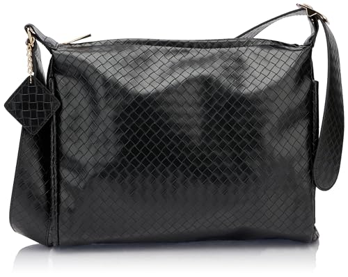 OCY Women's Schultertasche, SCHWARZ von OCY