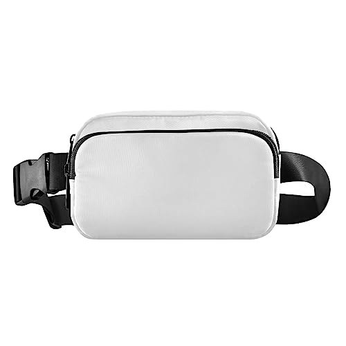 Golden Fanny Pack Damen für Workout/Laufen/Wandern, 20,3 x 13,5 x 5,8 cm, Weiss/opulenter Garten von ODAWA