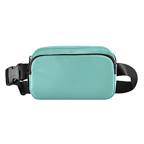 Grüne blaue Gürteltasche für Damen Zitronentaschen für Damen und Herren, 8 x 5,3 x 2,3 Zoll, Grün-blau von ODAWA