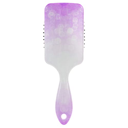 Haarbürste für Damen und Herren, mit Glitzer-Motiv, Violett von ODAWA