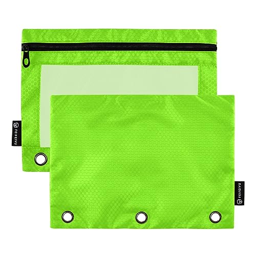 Lawn Green Pencil Pouch for Girls Pencil Bags with Zipper School Office Organizer for Kids Teens Girls Adults Student, 2 Pack von ODAWA