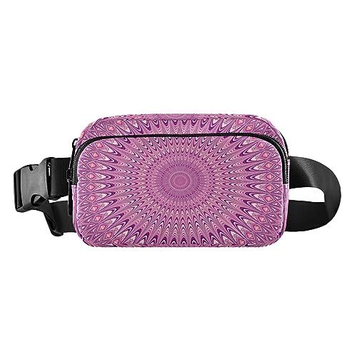 Magenta Achat Und Marmor Gürteltaschen Bauchtaschen für Frauen Männer Hüfttasche mit verstellbarem Gurt, Mandala Rosa Rot von ODAWA