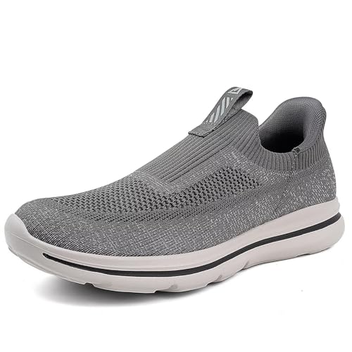 ODCKOI Herren Hands Free Slip On Sneakers Atmungsaktiv Leicht Turnschuhe rutschfest Slip In Walkingschuhe Bequeme Freizeitschuhe für Workout-SHENHUI-45 von ODCKOI
