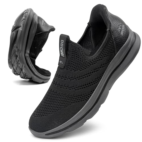 ODCKOI Herren Hands Free Sneakers Atmungsaktiv Slip On Schuhe Mesh Ohne Schnürsenkel Sportschuhe Bequem Schlupfschuhe Walkingschuhe-HEISE-44 von ODCKOI