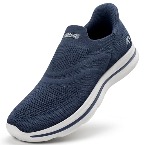 ODCKOI Herren Slip On Sneaker Hand-Free Ohne Schnürsenkel Schuhe Outdoor Sportschuhe Laufschuhe Leichtgewichts Atmungsaktiv Freizeit Straßenlaufschuhe-SHENLAN-47 von ODCKOI