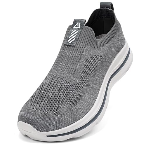 ODCKOI Herren Slip on Sneakers Mesh Atmungsaktiv Laufschuhe Bequem Turnschuhe Outdoor Fitness Sportschuhe Leichtgewichts Straßenlaufschuhe-SHENHUI-39 von ODCKOI