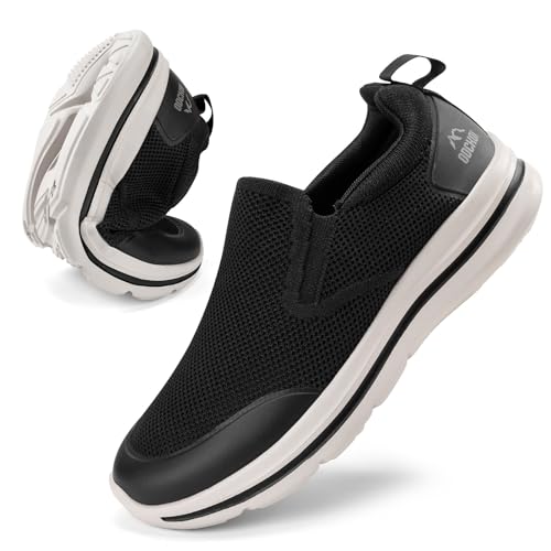 ODCKOI Schuhe Herren Silp on Sneakers Herren Verschleißfeste Anti-Rutsch Sportschuhe Leichte Gym Fitness Laufschuhe Causal Fashion Freizeitschuhe-HEISE-44 von ODCKOI