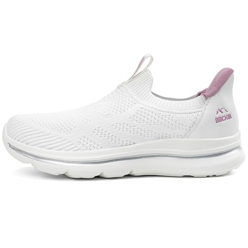 ODCKOI Slip In Schuhe Damen Slip on Sneakers Ohne Schnürsenkel Leichte Turnschuhe Atmungsaktiv Bequeme Schlupfschuhe Fitness Sportschuhe-QUANBAI-36-XIN von ODCKOI