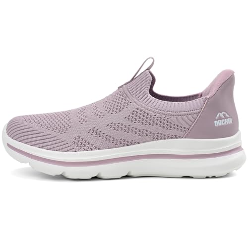ODCKOI Slip In Schuhe Damen Slip on Sneakers Ohne Schnürsenkel Leichte Turnschuhe Atmungsaktiv Bequeme Schlupfschuhe Fitness Sportschuhe-ZISE-40 von ODCKOI