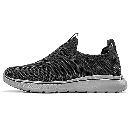 ODCKOI Slip On Sneaker Herren Sneaker Leichte Ohne Schnürsenkel Sneaker rutschfest Turnschuhe Mesh Laufschuhe Outdoor Jogging Sportschuhe Bequem Walkingschuhe-HEISE-41 von ODCKOI