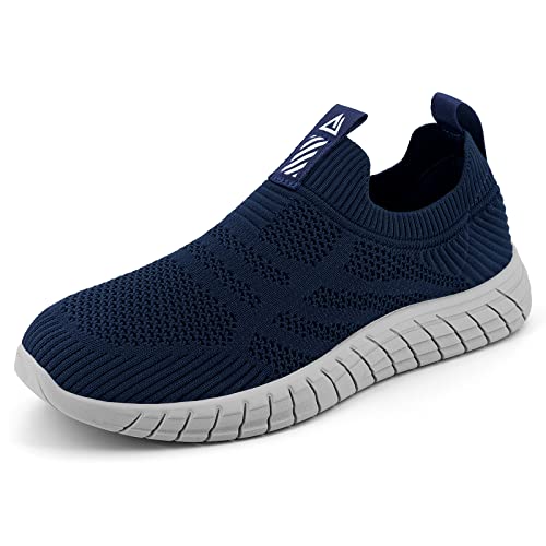 ODCKOI Slip On Sneaker Herren ohne schnürsenkel Turnschuhe rutschfest Sportschuhe Mesh Walkingschuhe Straßenlaufschuhe atmungsaktiv Jogging Sportsschuhe-SHLAN-39 von ODCKOI