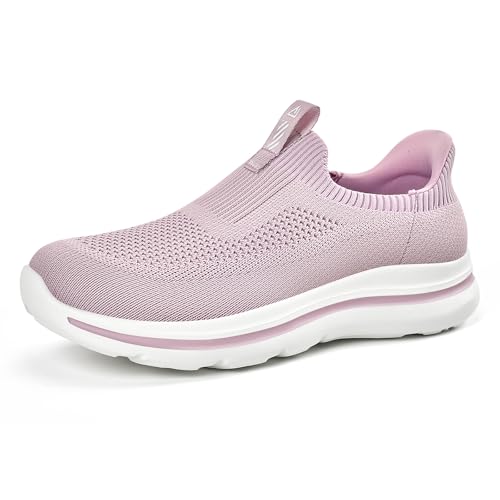 ODCKOI Slip On Sneakers Damen Schlupfschuhe aus Stoff | Bequeme Stoffschuhe Damen als Leichte Slipper-38 von ODCKOI