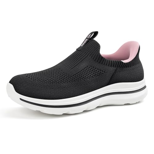 ODCKOI Slip On Sneakers Damen Schlupfschuhe aus Stoff | Bequeme Stoffschuhe Damen als Leichte Slipper-39 von ODCKOI