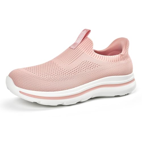 ODCKOI Slip On Sneakers Damen Schlupfschuhe aus Stoff | Bequeme Stoffschuhe Damen als Leichte Slipper-37 von ODCKOI