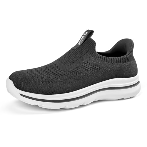 ODCKOI Slip On Sneakers Damen Schlupfschuhe aus Stoff | Bequeme Stoffschuhe Damen als Leichte Slipper-40 von ODCKOI