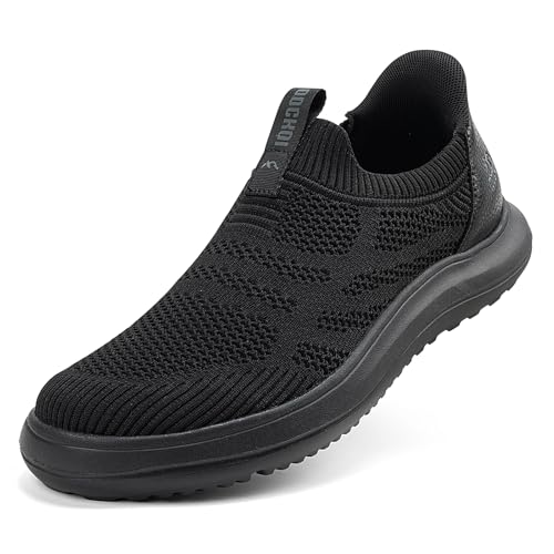 ODCKOI Slip on Sneaker Herren - Herren Leichte Schlupfschuhe Atmungsaktive Sportschuhe Ohne Schnürsenkel Leichtgewicht Turnschuhe Mesh Casual Bequem Freizeitschuhe QUANHEI 45 von ODCKOI