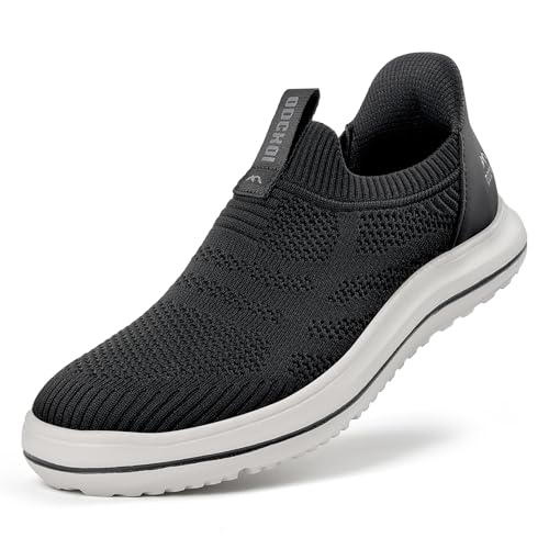 ODCKOI Slip on Sneaker Herren - Sneaker Herren Leichte Schlupfschuhe Atmungsaktive Sportschuhe Ohne Schnürsenkel Leichtgewicht Turnschuhe Mesh Casual Bequem Freizeitschuhe HEIBAI 40 von ODCKOI
