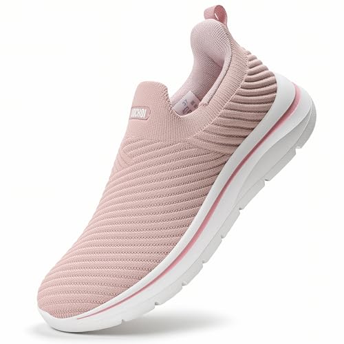 ODCKOI Sneaker Damen Slip on Sneaker - Leichte Atmungsaktive Damen Sportschuhe Ohne Schnürsenkel Leichtgewicht Turnschuhe Slip In Schuhe Mesh Freizeitschuhe Casual Bequem Schlupfschuhe FENSE 37 von ODCKOI