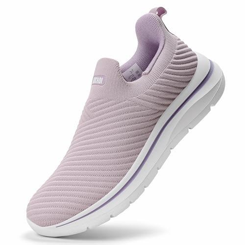 ODCKOI Sneaker Damen Slip on Sneaker - Leichte Atmungsaktive Damen Sportschuhe Ohne Schnürsenkel Leichtgewicht Turnschuhe Slip In Schuhe Mesh Freizeitschuhe Casual Bequem Schlupfschuhe ZISE 36 von ODCKOI
