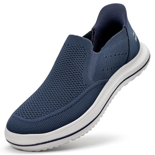 ODCKOI Sneaker Herren Hands Free Slip on Schuhe Herren Bequeme Ohne Schnürsenkel Turnschuhe Casual Gym Joggingschuhe Deep Blue 45 von ODCKOI