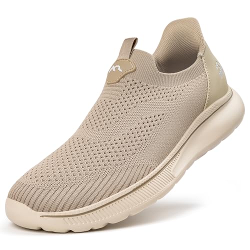 ODCKOI Sneaker Herren Ohne Schnuersenkel Slip-on Schuhe Mesh Atmungsaktiv Leicht Laufschuhe Sportschuhe Bequem Turnschuhe Leichtgewichts Outdoor Joggingschuhe-KAQISE-43 von ODCKOI
