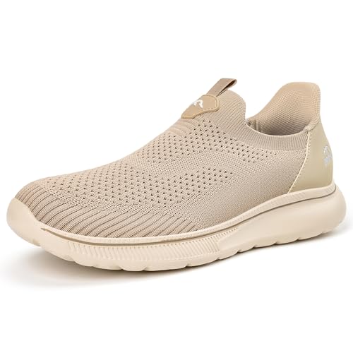 ODCKOI Sneaker Herren Ohne Schnuersenkel Slip-on Schuhe Mesh Atmungsaktiv Leicht Laufschuhe Sportschuhe Bequem Turnschuhe Leichtgewichts Outdoor Joggingschuhe-KAQISE-44 von ODCKOI