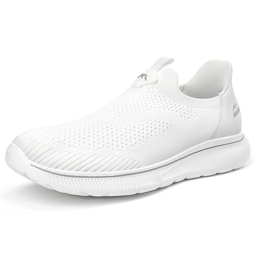 ODCKOI Sneaker Herren Ohne Schnuersenkel Slip-on Schuhe Mesh Atmungsaktiv Leicht Laufschuhe Sportschuhe Bequem Turnschuhe Leichtgewichts Outdoor Joggingschuhe-QUANBAI-41 von ODCKOI