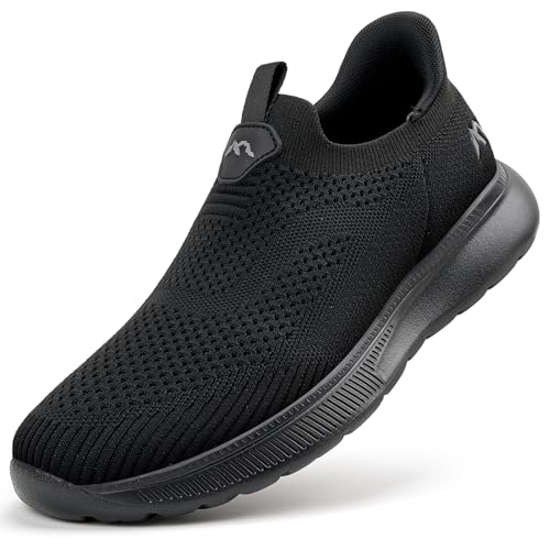 ODCKOI Sneaker Herren Slip on Sneaker - Leichte Atmungsaktive Herren Sportschuhe Ohne Schnürsenkel Leichtgewicht Turnschuhe Mesh Freizeitschuhe Casual Bequem Schlupfschuhe-QUANHEI-45 von ODCKOI